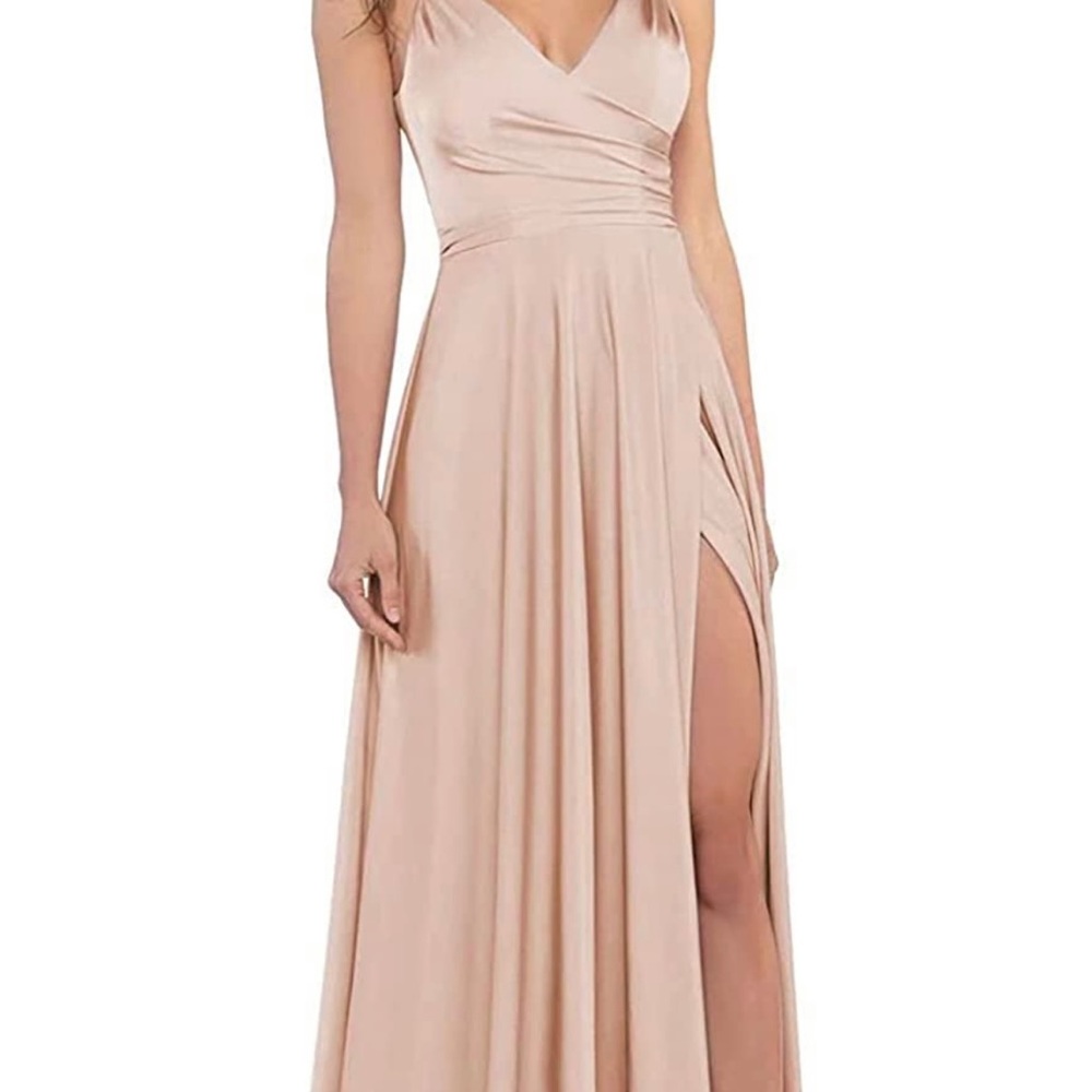 Dusty Pink Satin Bridesmaid Or Prom